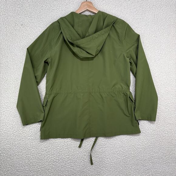 EILEEN FISHER Womens PM Hooded Full Zip Jacket Recycled Polyester Cinch Waist - Picture 9 of 13